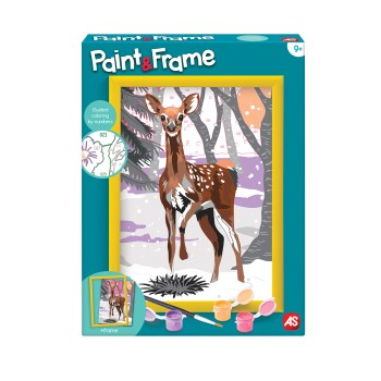 Paint & Frame | Paint by Numbers - Snow Deer | Για Ηλικίες 9+ Χρονών