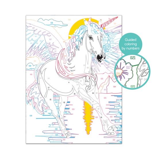 Paint & Frame Ζωγραφίζω Με Αριθμούς Magic Unicorn Για Ηλικίες 9+ Χρονών Paint & Frame Ζωγραφίζω Με Αριθμούς Magic Unicorn Για Ηλικίες 9+ Χρονών