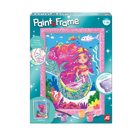 Paint & Frame Ζωγραφίζω Με Αριθμούς Mythical Mermaid Για Ηλικίες 6+ Χρονών Paint & Frame Ζωγραφίζω Με Αριθμούς Mythical Mermaid Για Ηλικίες 6+ Χρονών
