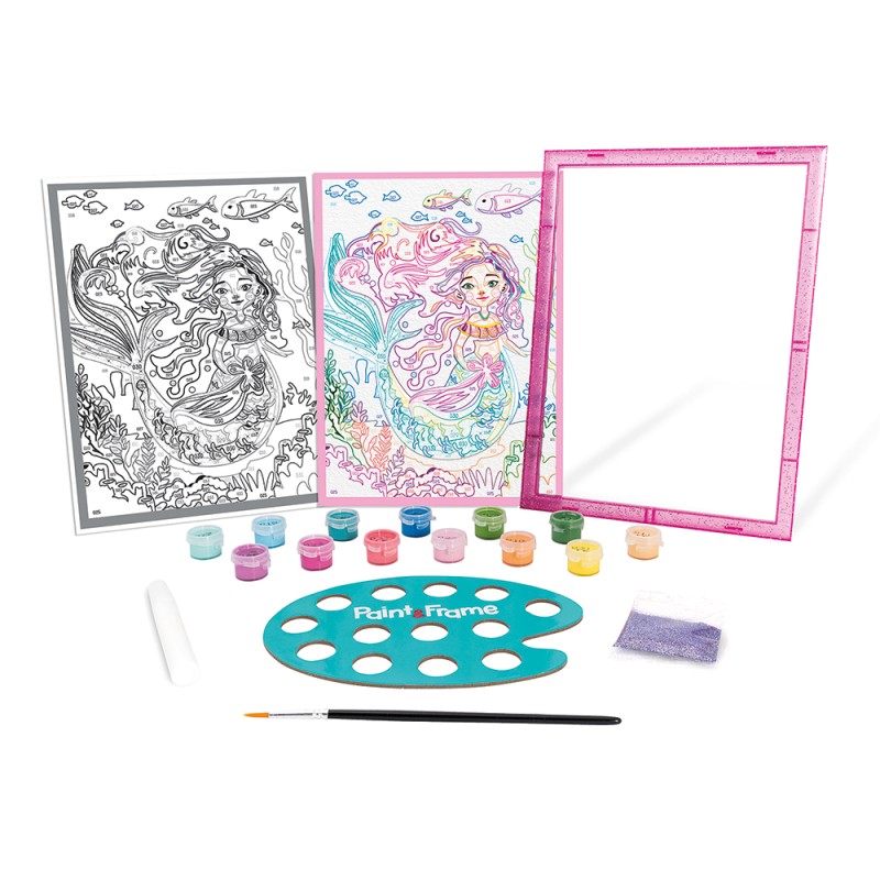 Paint & Frame Ζωγραφίζω Με Αριθμούς Mythical Mermaid Για Ηλικίες 6+ Χρονών