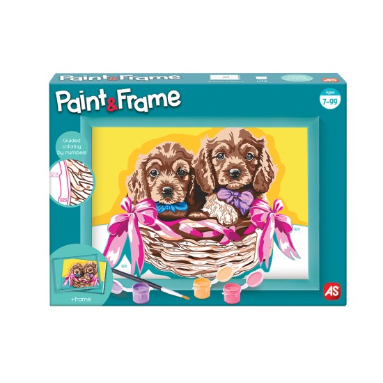 Paint & Frame Ζωγραφίζω Με Αριθμούς Αdorable Puppies Για Ηλικίες 9+ Χρονών Paint & Frame Ζωγραφίζω Με Αριθμούς Αdorable Puppies Για Ηλικίες 9+ Χρονών