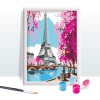 HappiHobbi Paint & Frame Paint by Numbers Spring Paris Για Ηλικίες 12+ Χρονών