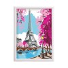 HappiHobbi Paint & Frame Paint by Numbers Spring Paris Για Ηλικίες 12+ Χρονών