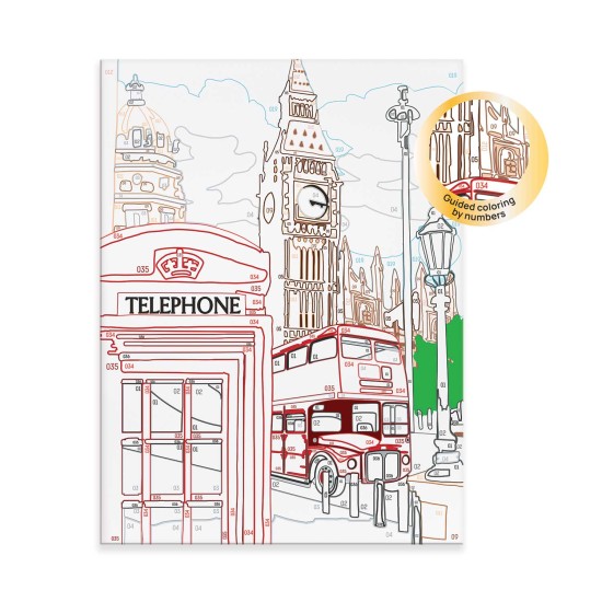 HappiHobbi Paint & Frame Paint by Numbers Majestic London Για Ηλικίες 12+ Χρονών HappiHobbi Paint & Frame Paint by Numbers Majestic London Για Ηλικίες 12+ Χρονών