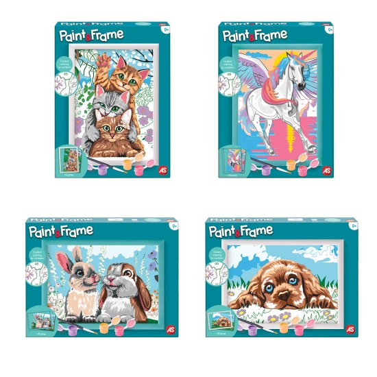 Paint & Frame Ζωγραφίζω Με Αριθμούς Funny Kitties - Cute Bunnies - Loving Puppy - Magic Unicorn Για 9+ Χρονών Paint & Frame Ζωγραφίζω Με Αριθμούς Funny Kitties - Cute Bunnies - Loving Puppy - Magic Unicorn Για