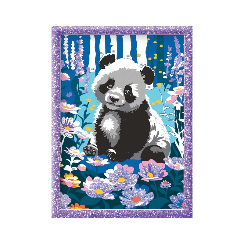 HappiHobbi Paint & Frame Paint by Numbers Dreamy Panda Για Ηλικίες 9+ Χρονών
