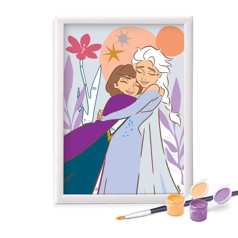 HappiHobbi Paint & Frame Paint by Numbers Disney Frozen Για Ηλικίες 6+ Χρονών