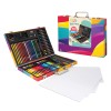 HappiHobbi Κασετίνα Ζωγραφικής Deluxe Rainbow Με 100 Αξεσουάρ Για 3+ Χρονών