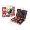 HappiHobbi Κασετίνα Ζωγραφικής Ξύλινη Deluxe My World Με 50 Αξεσουάρ Για 3+ Χρονών