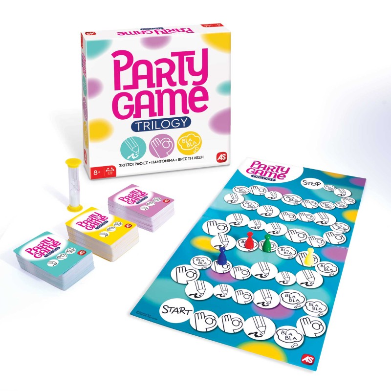 AS Games Επιτραπέζιο Παιχνίδι Party Game Trilogy Για Ηλικίες 8+ Χρονών Και 3-16 Παίκτες