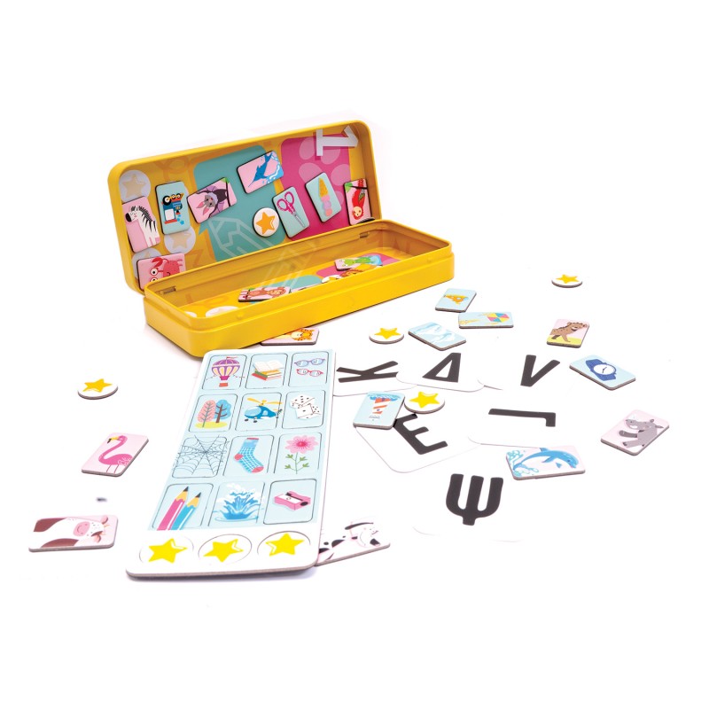 AS Επιτραπέζιο Με Μαγνήτες Σε Tin 3 Σχέδια Για 3+ Ετών