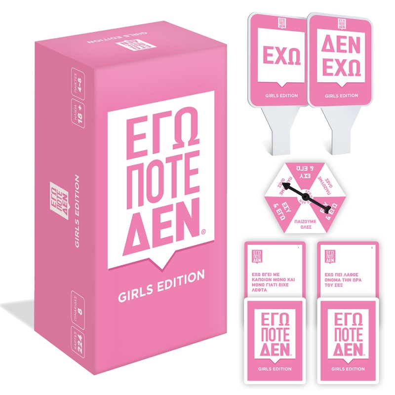 AS Games Επιτραπέζιο Εγώ Ποτέ Δεν - Girls Edition Για 18+ Ετών