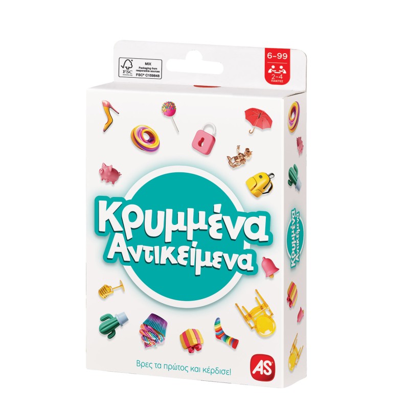AS Games Παιχνίδι Με Κάρτες Κρυμμένα Αντικείμενα Για Ηλικίες 6-99 Χρονών Και 2-4 Παίκτες