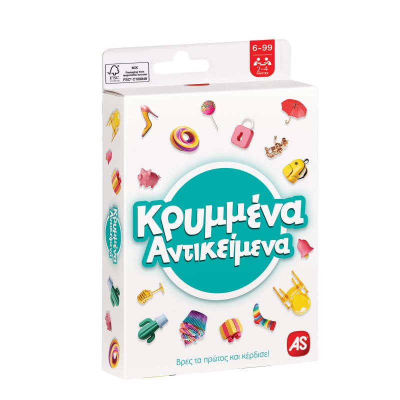 AS Games Παιχνίδι Με Κάρτες Κρυμμένα Αντικείμενα Για Ηλικίες 6-99 Χρονών Και 2-4 Παίκτες