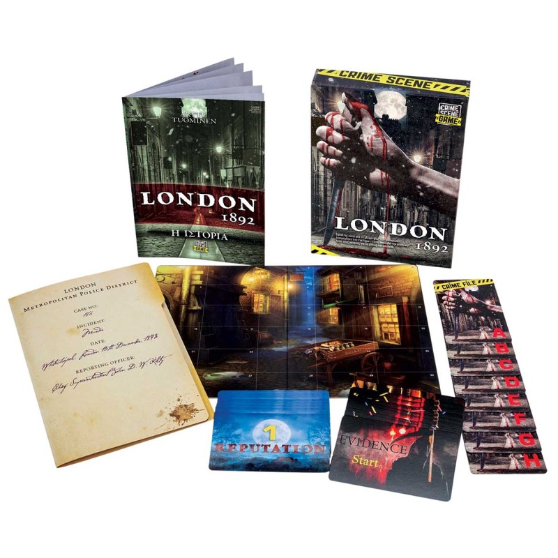 AS Games Επιτραπέζιο Παιχνίδι Crime Scene London 1892 Για Ηλικίες 18+ Χρονών Και 1+ Παίκτες