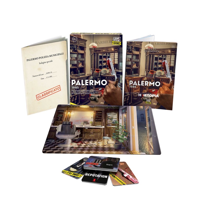 AS Games Επιτραπέζιο Παιχνίδι Crime Scene Palermo 1985 Για Ηλικίες 18+ Χρονών Και 1+ Παίκτες