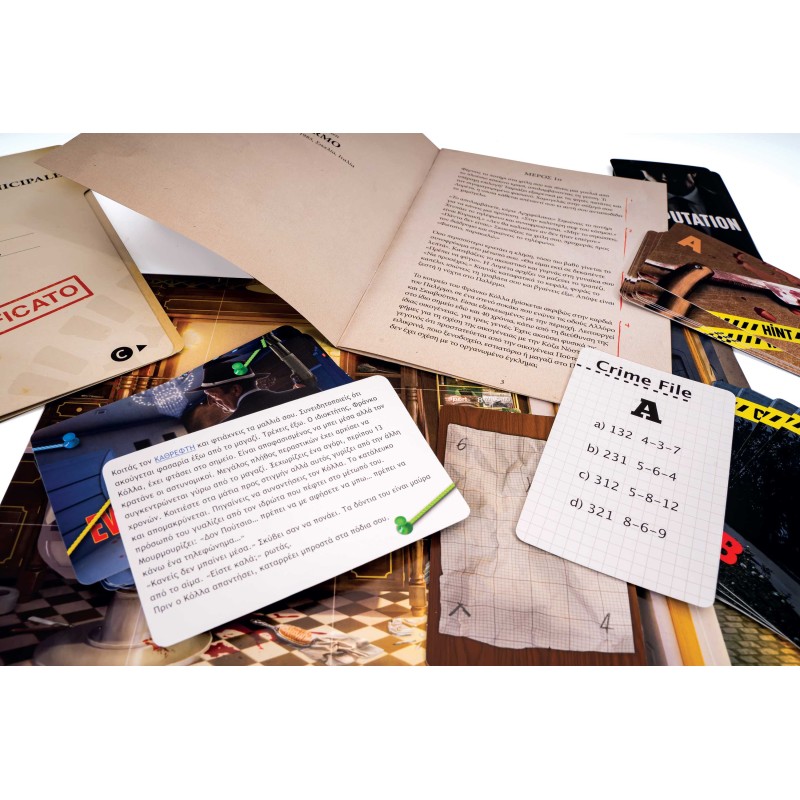 AS Games Επιτραπέζιο Παιχνίδι Crime Scene Palermo 1985 Για Ηλικίες 18+ Χρονών Και 1+ Παίκτες