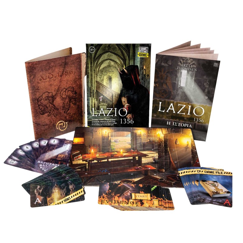 AS Games Επιτραπέζιο Παιχνίδι Crime Scene Lazio 1356 Για Ηλικίες 18+ Χρονών Και 1+ Παίκτες