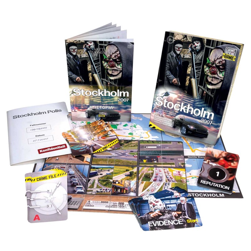 AS Games Επιτραπέζιο Παιχνίδι Crime Scene Stockholm 2007 Για Ηλικίες 18+ Χρονών Και 1+ Παίκτες