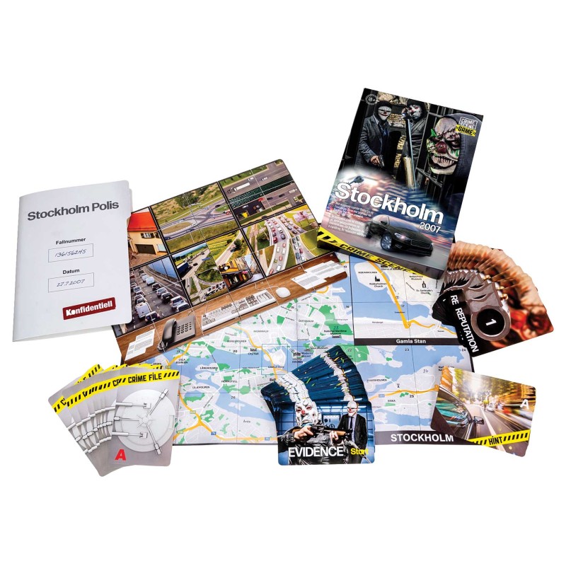 AS Games Επιτραπέζιο Παιχνίδι Crime Scene Stockholm 2007 Για Ηλικίες 18+ Χρονών Και 1+ Παίκτες