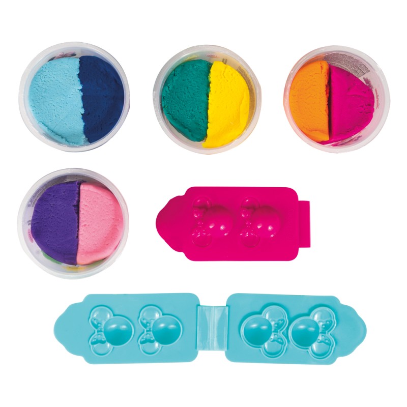 AS Πλαστελίνη Disney Minnie Βαζάκι Με 2 Χρώματα Και Καπάκι Καλουπάκι 3D Αναδιπλούμενο 100gr