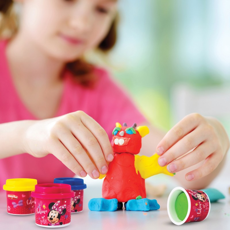 AS Πλαστελίνη Disney Minnie Σακουλάκι Με 10 Βαζάκια Και Καπάκια Καλουπάκια 280gr