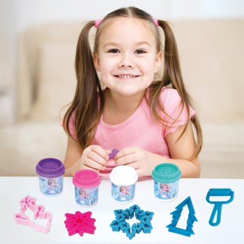 AS Πλαστελίνη Disney Frozen Τσάντα Πλάτης Με 4 Βαζάκια - Καπάκια Καλουπάκια Και 5 Εργαλεία 200gr Για 3+ Χρονών