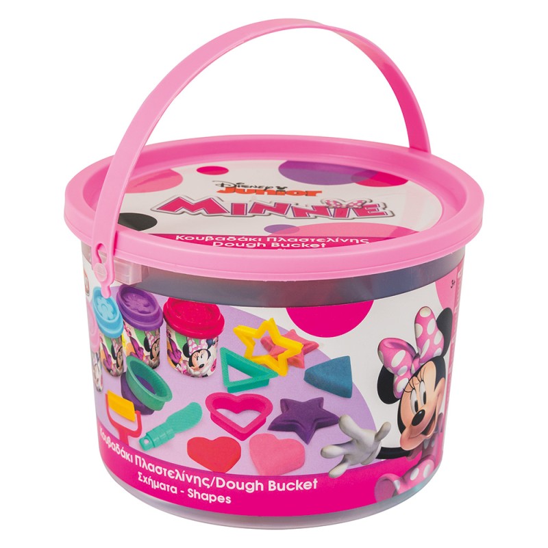 AS Πλαστελίνη Disney Minnie Κουβαδάκι Με 4 Βαζάκια - Καπάκια Καλουπάκια Και 8 Εργαλεία 200gr