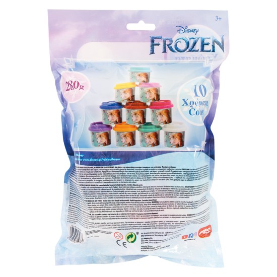 AS Πλαστελίνη Disney Frozen Σακουλάκι Με 10 Βαζάκια Και Καπάκια Καλουπάκια 280gr Για 3+ Χρονών AS Πλαστελίνη Disney Frozen Σακουλάκι Με 10 Βαζάκια Και Καπάκια Καλουπάκια 280gr Για 3+ Χρονών