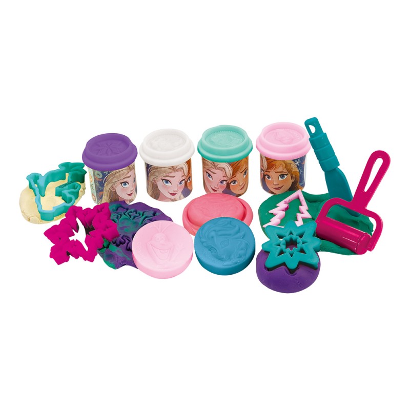 AS Πλαστελίνη Disney Frozen Κουβαδάκι Με 4 Βαζάκια Και 8 Εργαλεία 200g 3+ Χρονών