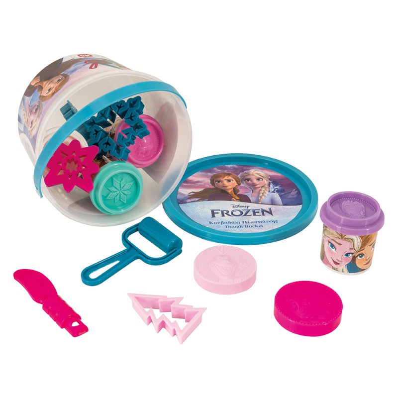 AS Πλαστελίνη Disney Frozen Κουβαδάκι Με 4 Βαζάκια Και 8 Εργαλεία 200g 3+ Χρονών