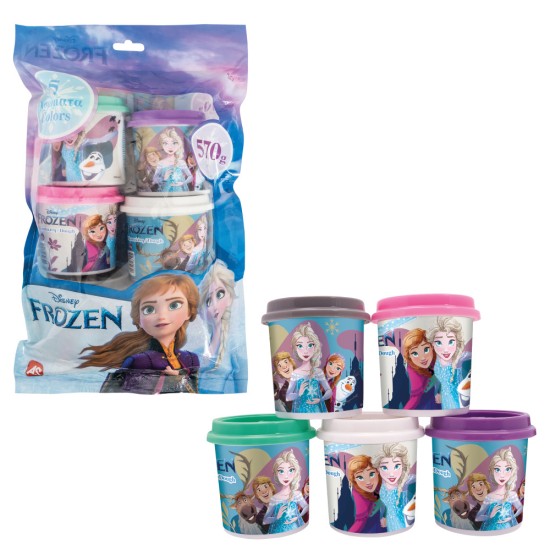 AS Πλαστελίνη Disney Frozen Σακουλάκι Με 5 Βαζάκια Και Καπάκια Καλουπάκια 570gr Για 3+ Χρονών AS Πλαστελίνη Disney Frozen Σακουλάκι Με 5 Βαζάκια Και Καπάκια Καλουπάκια 570gr Για 3+ Χρονών