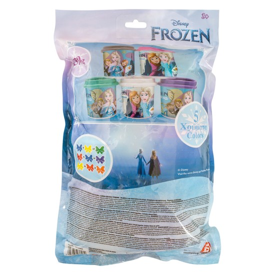 AS Πλαστελίνη Disney Frozen Σακουλάκι Με 5 Βαζάκια Και Καπάκια Καλουπάκια 570gr Για 3+ Χρονών AS Πλαστελίνη Disney Frozen Σακουλάκι Με 5 Βαζάκια Και Καπάκια Καλουπάκια 570gr Για 3+ Χρονών