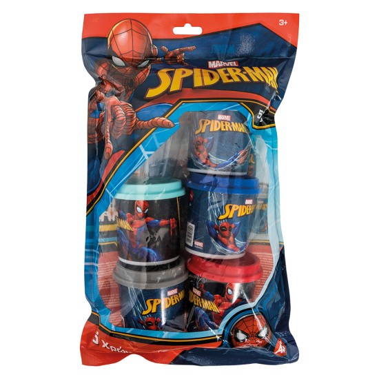 AS Πλαστελίνη Marvel Spiderman Σακουλάκι Με 5 Βαζάκια Και Καπάκια Καλουπάκια 570gr Για 3+ Χρονών AS Πλαστελίνη Marvel Spiderman Σακουλάκι Με 5 Βαζάκια Και Καπάκια Καλουπάκια 570gr Για 3+ Χρονών