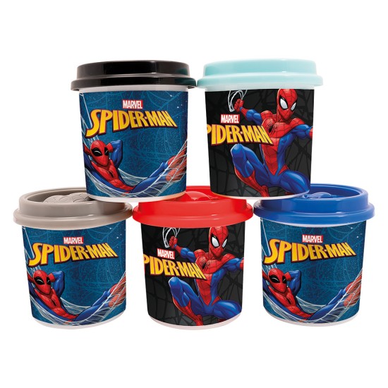 AS Πλαστελίνη Marvel Spiderman Σακουλάκι Με 5 Βαζάκια Και Καπάκια Καλουπάκια 570gr Για 3+ Χρονών AS Πλαστελίνη Marvel Spiderman Σακουλάκι Με 5 Βαζάκια Και Καπάκια Καλουπάκια 570gr Για 3+ Χρονών