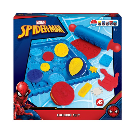 AS Πλαστελίνη Marvel Spiderman Baking Set Για 3+ Χρονών AS Πλαστελίνη Marvel Spiderman Baking Set Για 3+ Χρονών