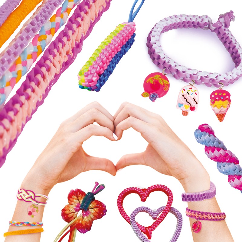 HappiHobbi Scoubidous Τσαντάκι Με 25 Scoubidous & Αξεσουάρ Για 6+