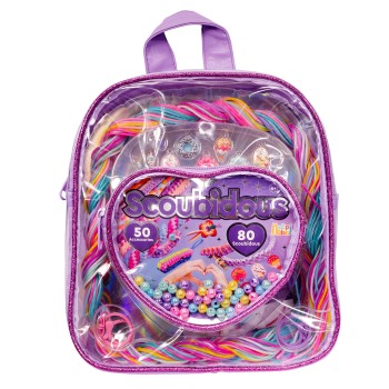 HappiHobbi Scoubidous Σακίδιο Πλάτης Με 80 Scoubidous & Αξεσουάρ Για 6+