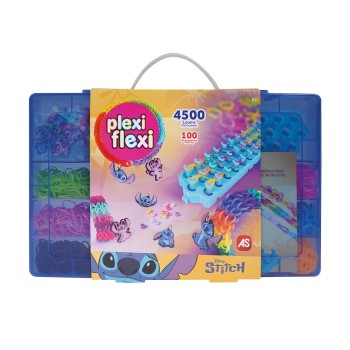 Plexi Flexi Disney Stitch Μεγάλη Θήκη Με 4500 Λαστιχάκια & 100 Αξεσουάρ Για 5+
