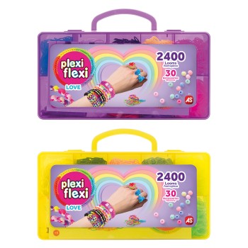 AS Plexi Flexi Love Θήκη Με 2400 Λαστιχάκια & 30 Αξεσουάρ Για Ηλικίες 5+ Χρονών