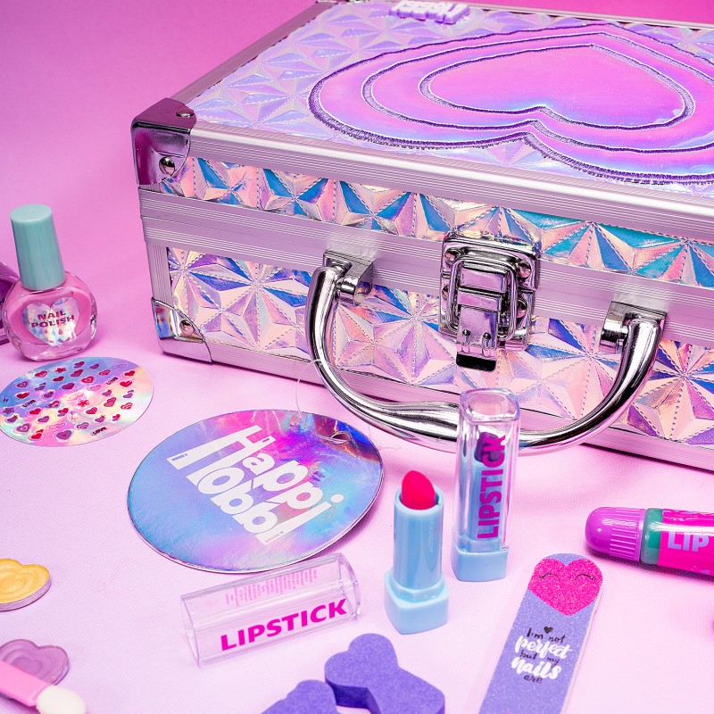 Happi Hobbi Θήκη Ομορφιάς Sparkle Love Με 30 αξεσουάρ Για 6+