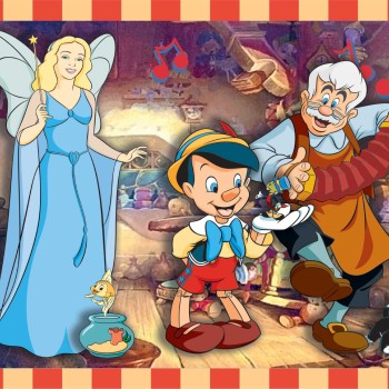 Clementoni Παιδικό Παζλ 4 in 1 Super Color Disney Classic 12-16-20-24 τμχ