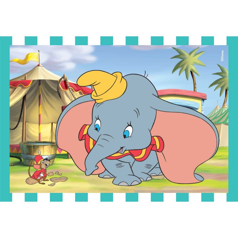 Clementoni Παιδικό Παζλ 4 in 1 Super Color Disney Classic 12-16-20-24 τμχ