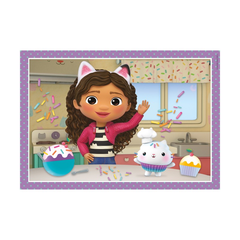 Clementoni Παιδικό Παζλ 4 in 1 Super Color DreamWorks Gabbys Dollhouse 12-16-20-24 τμχ