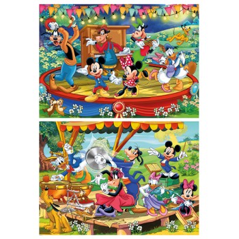 Clementoni Παιδικό Παζλ Super Color Mickey And Friends 2x60 τμχ