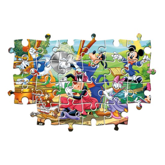 Clementoni Παιδικό Παζλ Super Color Mickey And Friends 2x60 τμχ Clementoni Παιδικό Παζλ Super Color Mickey And Friends 2x60 τμχ