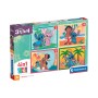Clementoni Παιδικό Παζλ 4 in 1 Super Color Disney Stich 12-16-20-24 τμχ