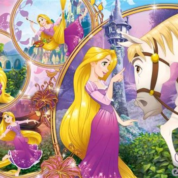Clementoni Παιδικό Παζλ Maxi Super Color Disney Princess: Μαλλιά Κουβάρια 24 τμχ
