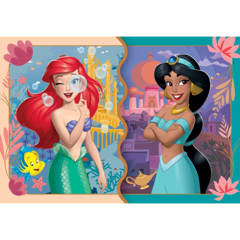 Clementoni Παιδικό Παζλ Super Color Disney Princess 2x20 τμχ