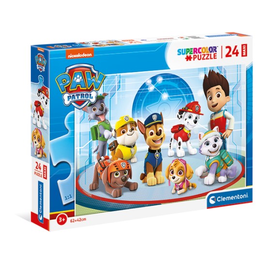 Clementoni Παιδικό Παζλ Maxi Super Color Paw Patrol 24 τμχ Clementoni Παιδικό Παζλ Maxi Super Color Paw Patrol 24 τμχ